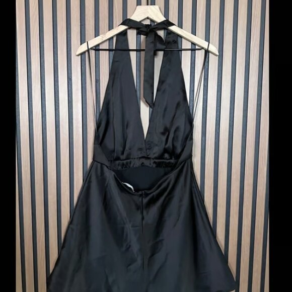 Womens Zara High Neck Tie Dress - Picture 5 of 5